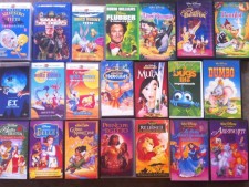 Videocassette Walt Disney usate a Treviso